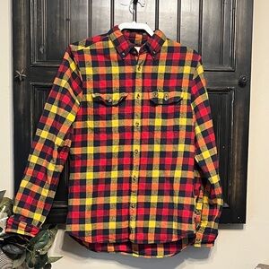 Fjallraven Men's Vibrant Plaid Button-Down Shirt